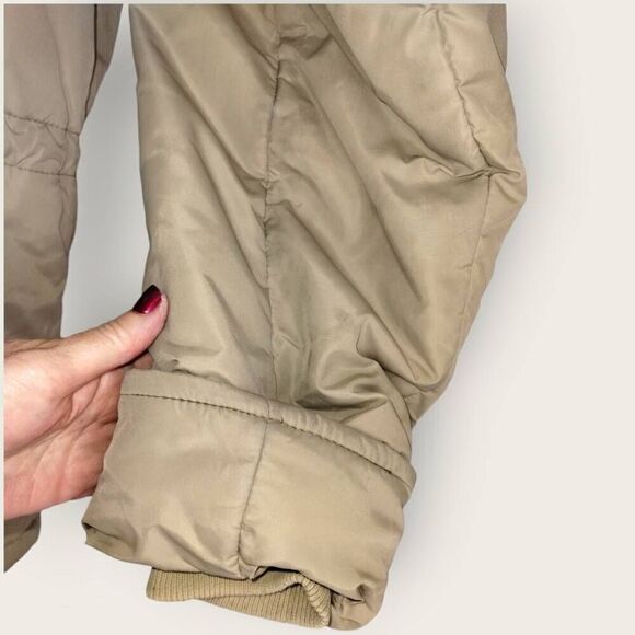 Vtg 90s | Mighty‎ Mac Jacket Mens Sz 38 | Tan Quilted Lined Coat Puffer Goose - Picture 10 of 12